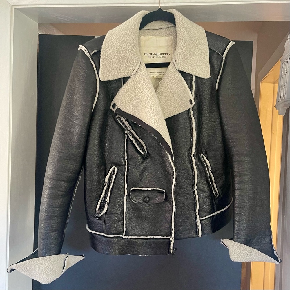 Ralph Lauren Denim & Supply Moto Jacket Size L